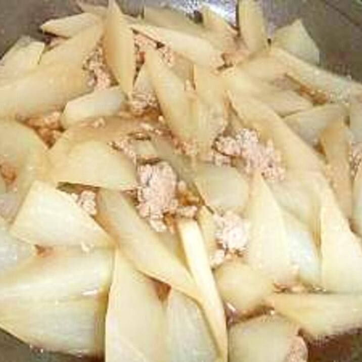 甘め味付けが美味しい~ 大根と挽き肉の炒め煮